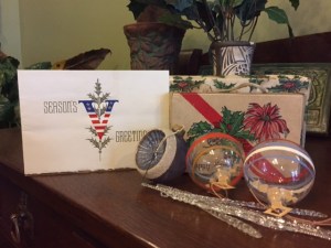 WWII ornatments and greeting cards